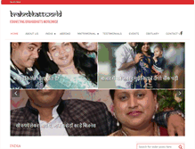 Tablet Screenshot of brahmbhattworld.com